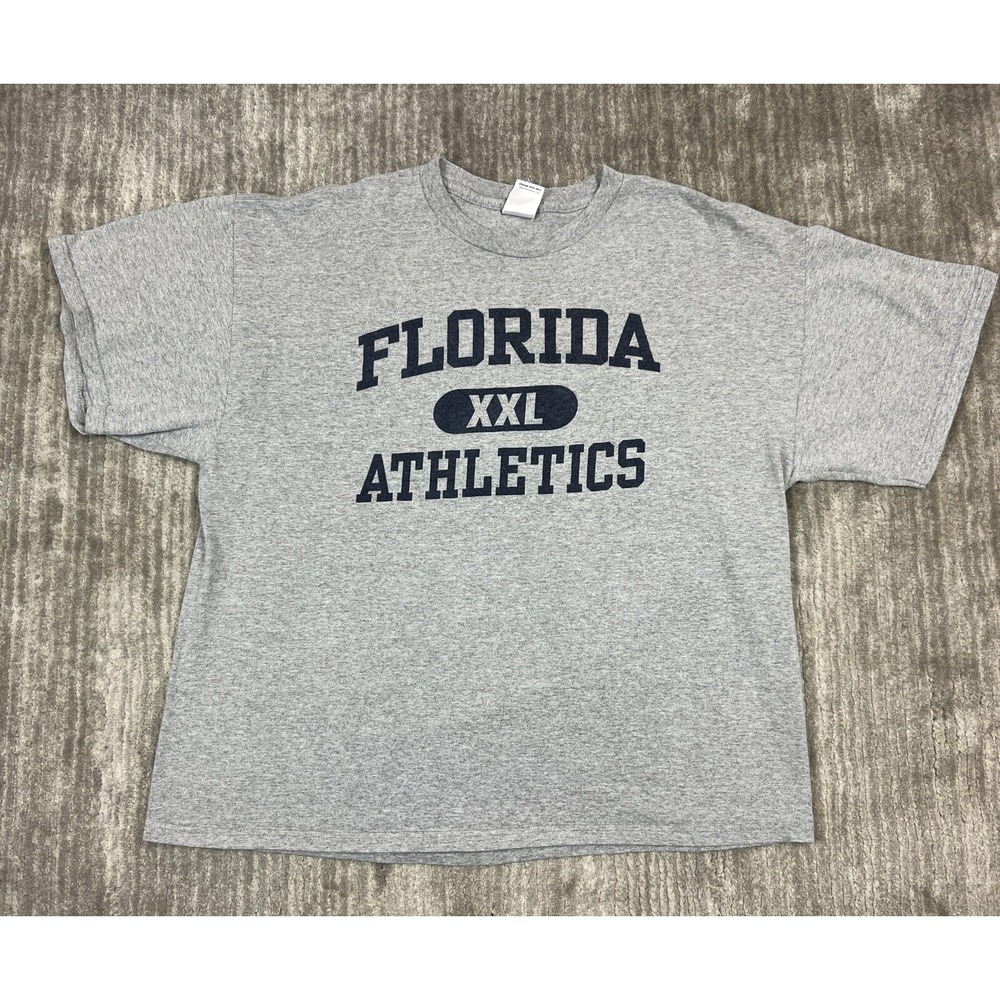 Unbranded Florida Athletics T-Shirt Mens XL Gray Short Sleeve Graphic Tee Cotton